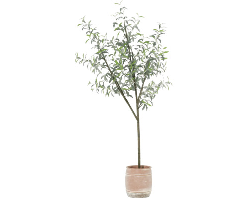 Künstlicher Olivenbaum in einem Topf
