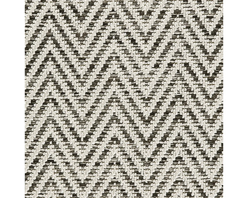 Teppichboden Flachgewebe Outsider African Joy grau FB12 400 cm breit (Meterware) Textil mit Zickzackmuster