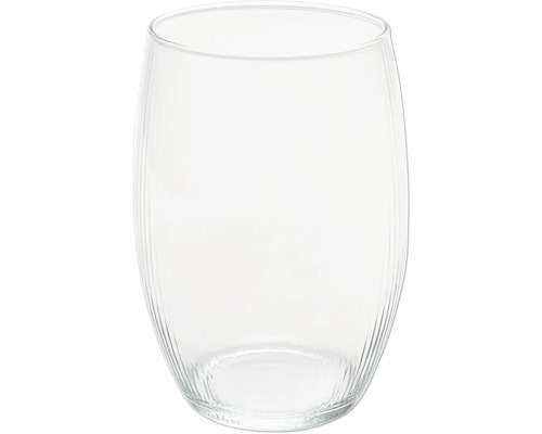 Blumenvase Vitrum Glas Ø 14 cm H 19,8 cm farblos Klares, geripptes Glas