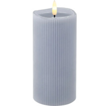 Dekorative LED Kerze mit Rillenstruktur