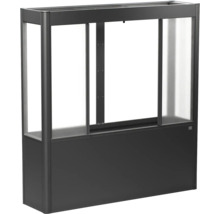 Hochbeet aus Kunststoff mit Schiebefenstern