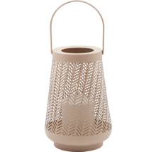 Windlicht mit Tragegriff und geometrischem Muster