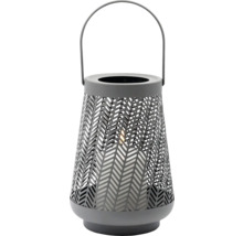 Windlicht mit Tragegriff und gemustertem Design