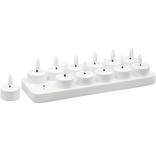 LED-Teelichter im Halter für stimmungsvolle Beleuchtung