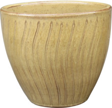 Blumentopf aus Keramik mit vertikalem Rillenmuster