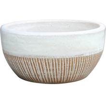 Dekorative Pflanzschale mit gerillter Oberfläche