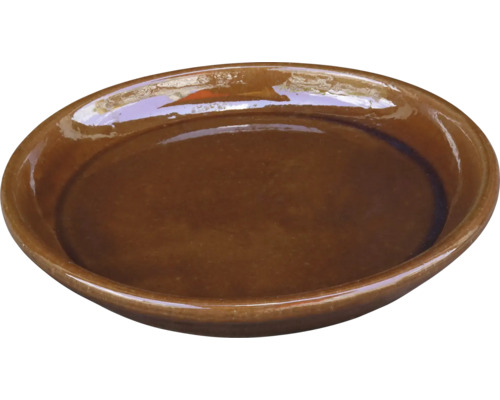 Braune Servierschale aus Keramik