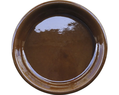 Braune Auflaufform aus Keramik