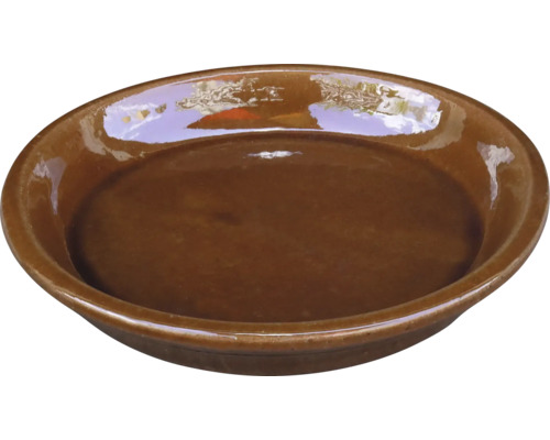Braune Keramikschale für den Innenbereich