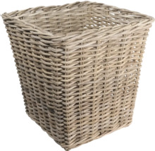Quadratischer Korb aus geflochtenem Material