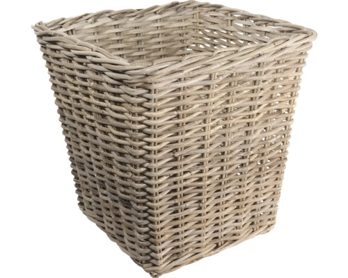 Quadratischer Korb aus geflochtenem Material