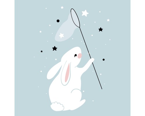 Leinwandbild Little Rabbit 27x27 cm