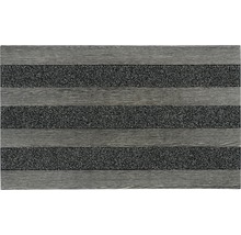 Fußmatte mit Holz- und Textilelementen