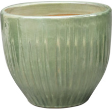 Keramik Pflanztopf mit vertikalem Rippenmuster