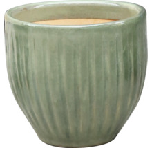 Keramik-Blumentopf mit vertikalem Rillenmuster