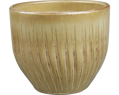 Keramik Blumentopf mit gerillter Textur