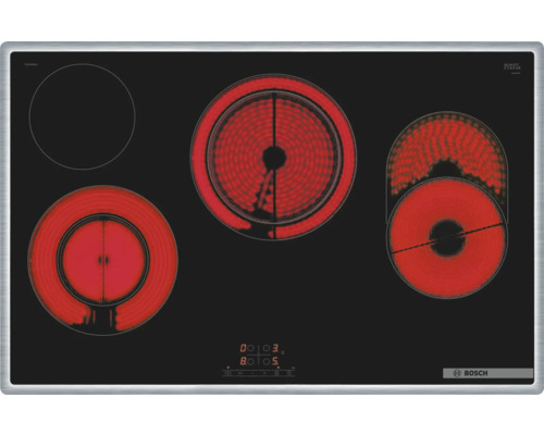 Bosch Kochfeld mit vier Kochzonen im Betrieb