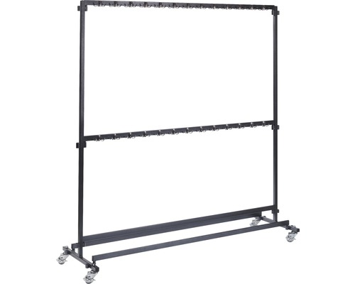 Garderobenständer VEBA mit Haken 200 cm Metall schwarz Garderobenständer VEBA mit Haken 200 cm Metall schwarz