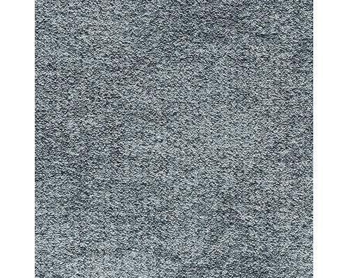 Teppichboden Velours Saimaa blaugrau FB79 400 cm breit (Meterware) Nahaufnahme eines Teppichs