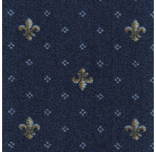 Blauer Teppich mit Lilienmuster