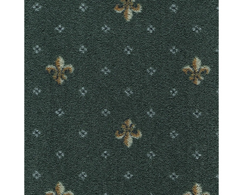 Teppichboden Velours Locanda grün FB27 400 cm breit (Meterware) Teppich mit floralem Muster