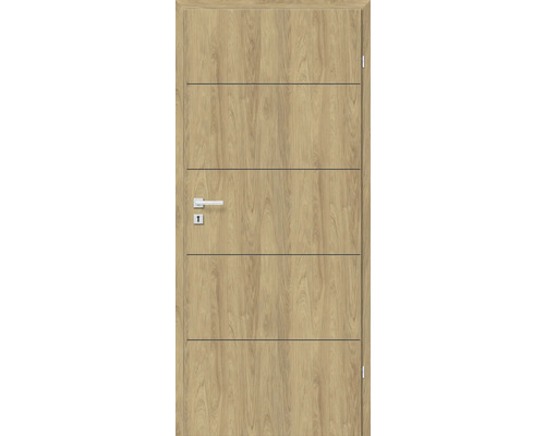 Holztür mit Türgriff