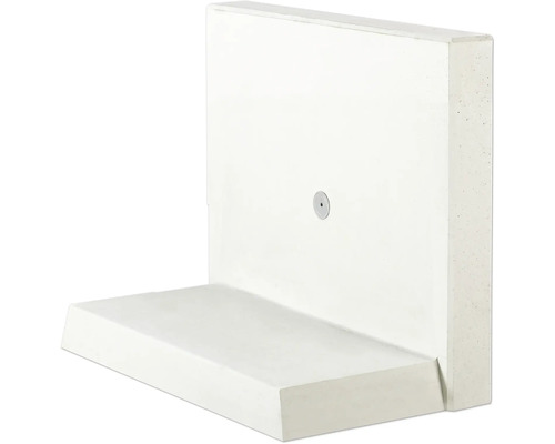 L-Stein Winkelstein Sichtbeton bewehrt grau 100 cm x 12 cm x 80 cm Fußtiefe = 45 cm Betonwinkel mit Befestigung