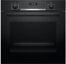 Bosch Einbaubackofen mit Bedienelementen und digitaler Anzeige.
