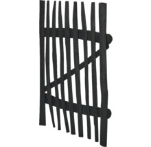 Schwarzes Holzzauntor