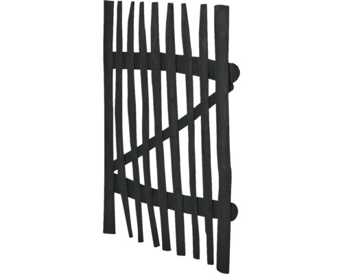Schwarzes Holzzauntor