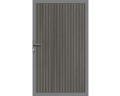 Gartentür mit Rahmen und Griff