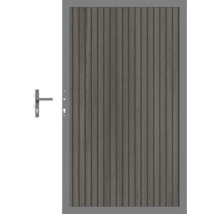 Gartentür mit Griff und Füllung aus Kunststoffprofilen