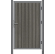 Gartentor mit Schloss und vertikalen Füllstäben