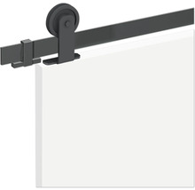 Schiebetürbeschlag mit Schiene und Rolle