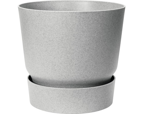 Übertopf elho greenville Kunststoff Ø 30 cm H 27,8 cm grau Blumentopf mit Untersetzer