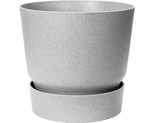Übertopf elho greenville Kunststoff Ø 40 cm H 36,8 cm grau Blumentopf mit Untersetzer