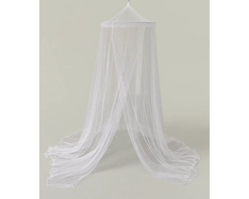 Weißes Betthimmel aus Stoff