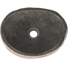 Ovales Aufsatzwaschbecken aus Stein