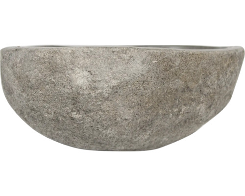Graue Pflanzschale aus Stein