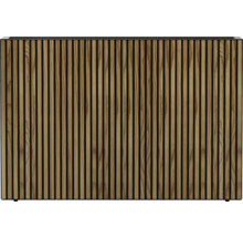 Blumenkasten mit Holzlamellen