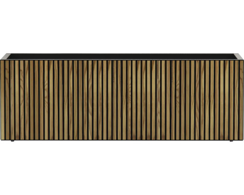 Pflanzkasten mit Holzlamellen
