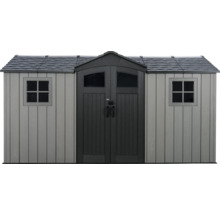 Gartenschuppen mit Doppeltür und Fenstern