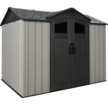 Kunststoffgartenhaus mit Doppeltür und Satteldach