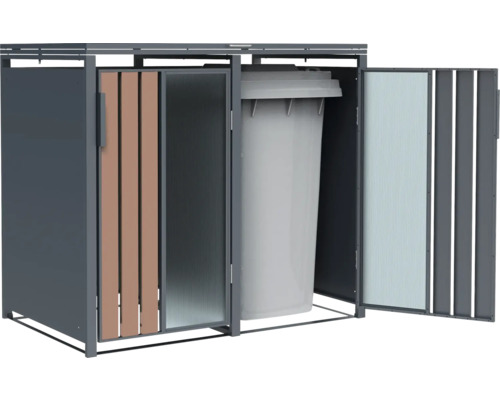 Mülltonnenbox mit einer Abfalltonne