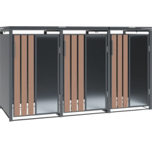 Mülltonnenbox für drei Mülltonnen