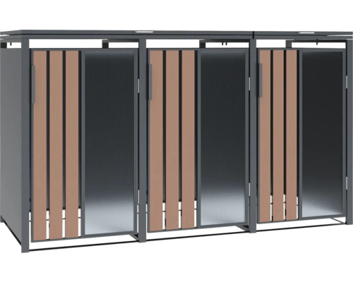 Mülltonnenbox für drei Mülltonnen