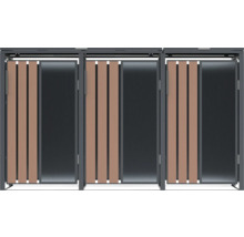 Mülltonnenbox mit Holzverkleidung