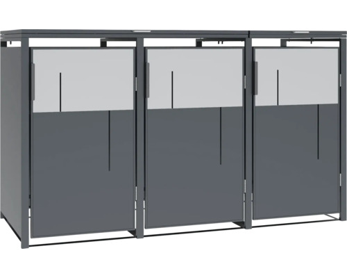 Mülltonnenbox für drei Mülltonnen