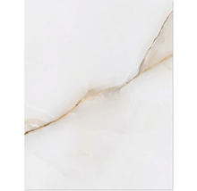 Nahaufnahme einer weißen Fliese mit Marmorierung