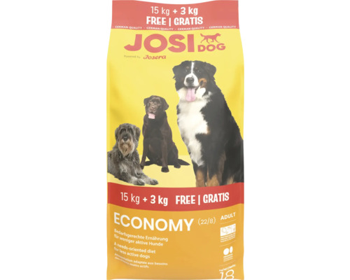 Josi Dog Economy Adult Hundefutter, 18 Kilogramm Packung